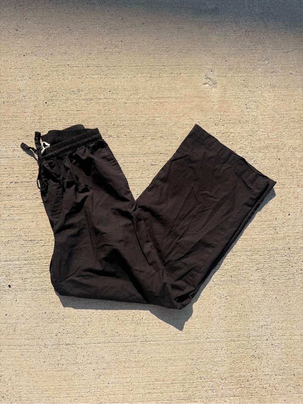 H&M Black Cotton Pants